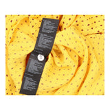 Dress Yellow Geometric Print Button Maxi