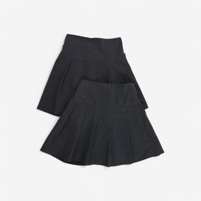 Grey school skirt 2pcs