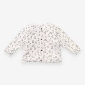 White jersey cardigan bunnies