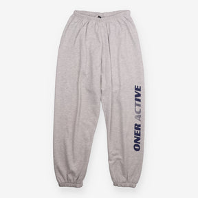 Joggers Grey Marl Graphic Logo Cuffed