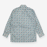 millie manu Shirt Formal Blue abstract print