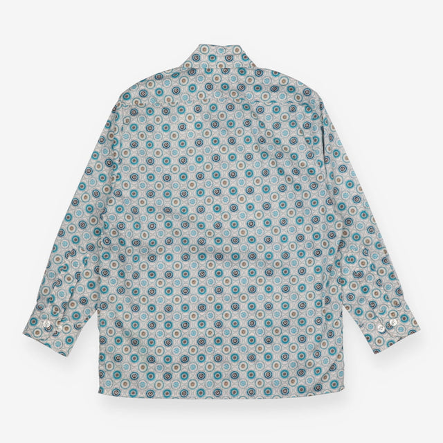millie manu Shirt Formal Blue abstract print