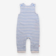 Dungaree white and blue stripe