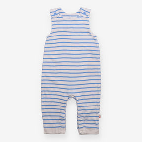 Dungaree white and blue stripe