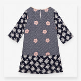 Midi Dress with Mixed Floral Print