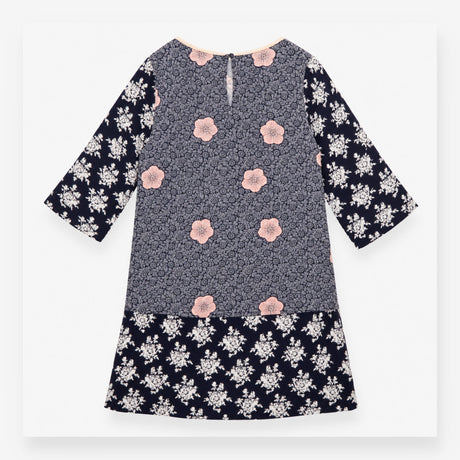 Midi Dress with Mixed Floral Print