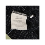 Dark Grey Crinkle Cotton Midi Dress Button Front