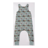 Homemade Dungarees Green Otters