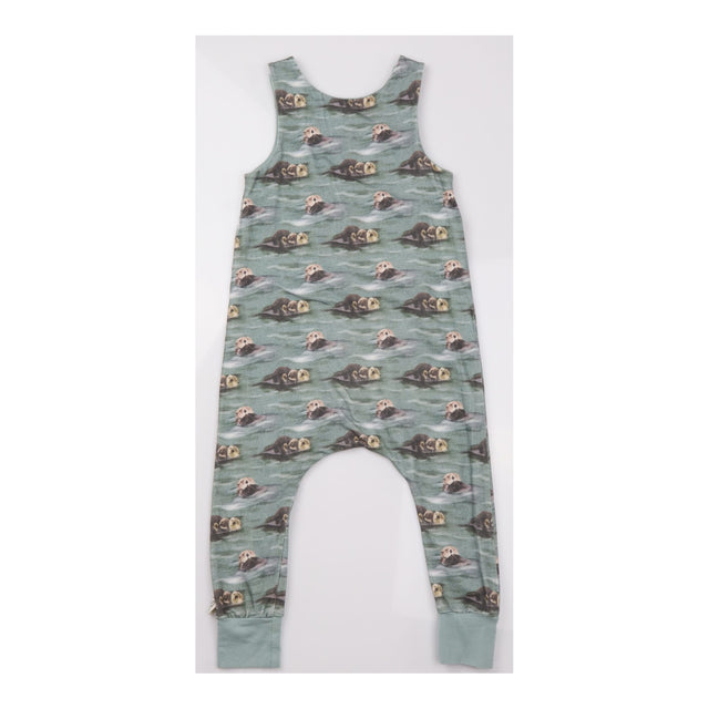 Homemade Dungarees Green Otters