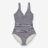Swimsuit navy stripe