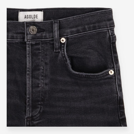 AGOLDE Riley High Rise Straight Crop Stretch Jeans