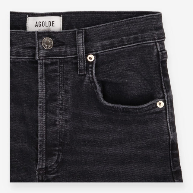AGOLDE Riley High Rise Straight Crop Stretch Jeans