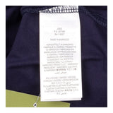 Navy Blue Ruched Wrap V-Neck Jersey Top