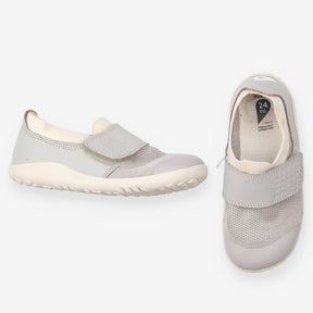 Trainers grey fabric white sole