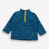 Snuggle Fleece Blue with Farmyard Print