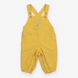 Dungarees Cord Yellow Duck Applique