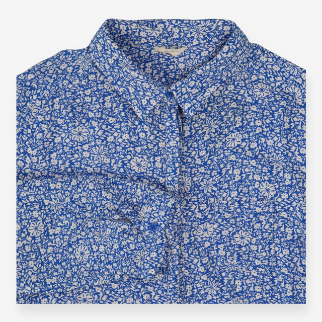 Dress Blue Floral Shirt