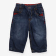 Blue jeans with red details