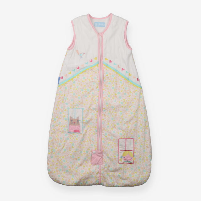 White Cat and Little Girl Sleeping Bag 2.5 Tog