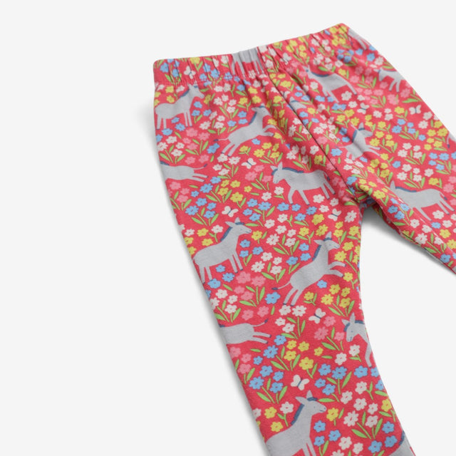 Leggings donkey and flower print