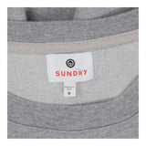 Sweatshirt Grey with Embroidered Flowers