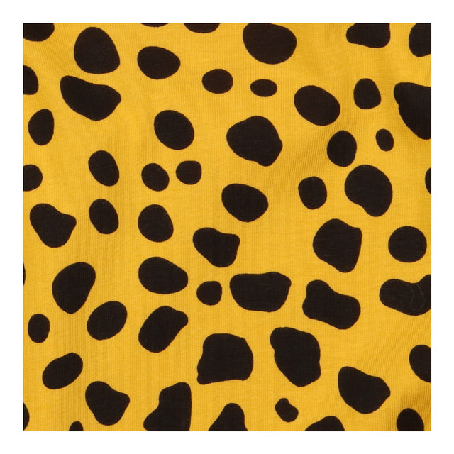Hooded Jersey Dress - Yellow Cheetah
