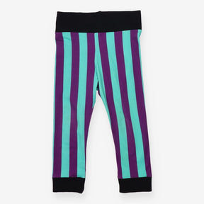 Green and Purple Striped Joggers 