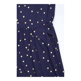 Dress Jersey Sleeveless V Neck Polka Dot