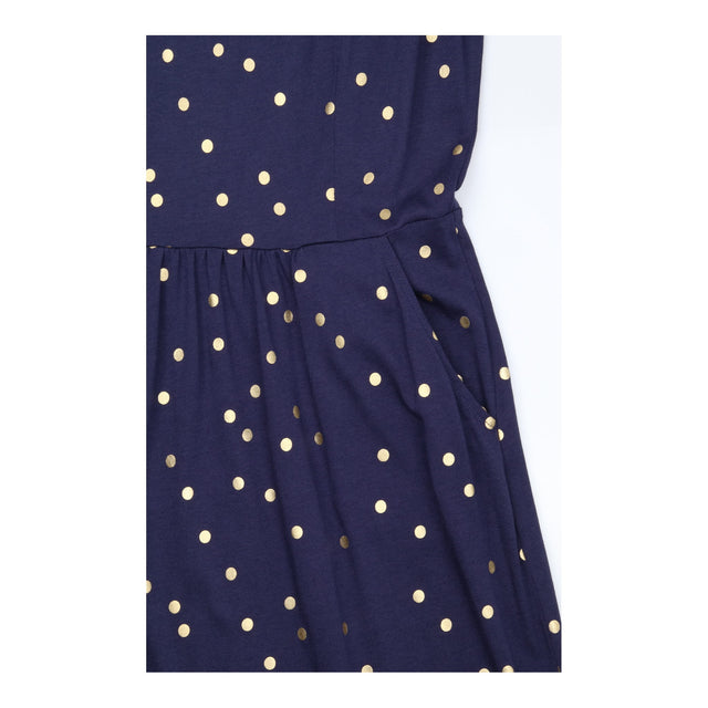 Dress Jersey Sleeveless V Neck Polka Dot