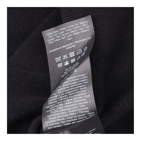 Knit Pullover Black Wool Long Sleeve Yasmelie