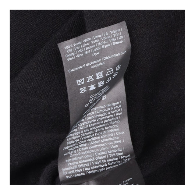 Knit Pullover Black Wool Long Sleeve Yasmelie