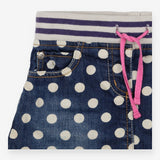 Blue Denim Polka Dot Skirt 