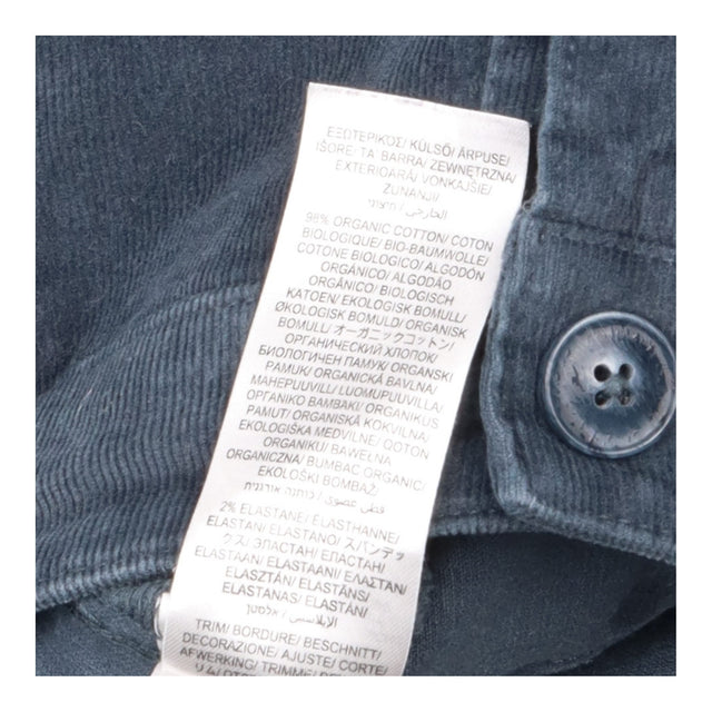 Skirt Midi Corduroy Button Front Grey