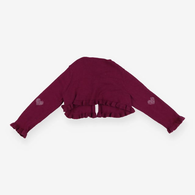 Cardigan purple stars frills