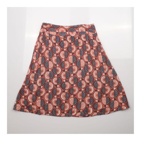 Skirt Midi Fig Fruit Print A Line Viscose