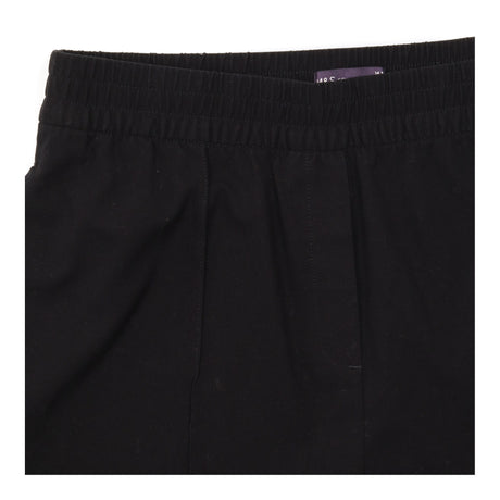 Wide Leg Trousers Elasticated Waist Black