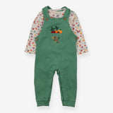 Dungarees Green Grow your own and T-shirt