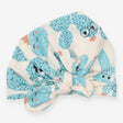 Turban Hat lemon blue 