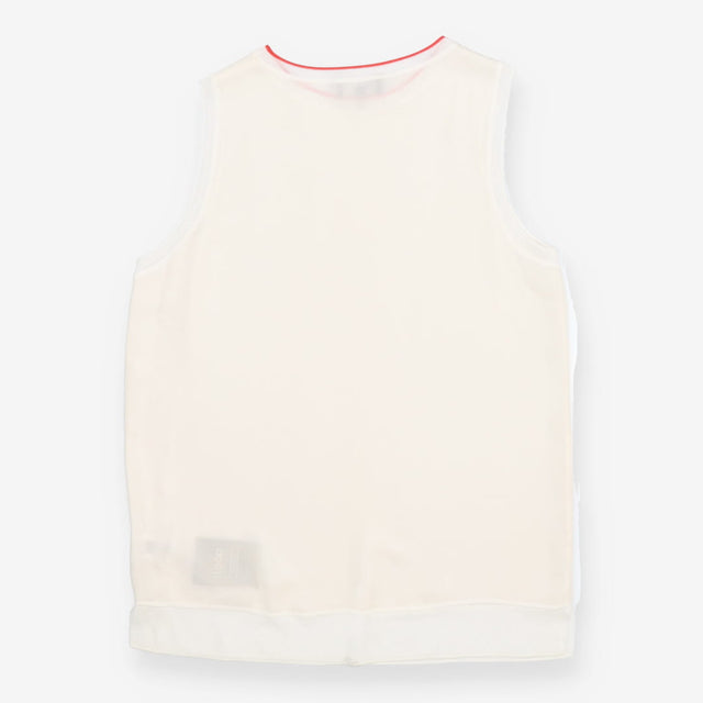 Theory Ivory 100% Silk Shell Top Luxury Sleeveless