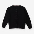 Cardigan black knit with silver buttons