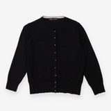 Cardigan black knit with silver buttons