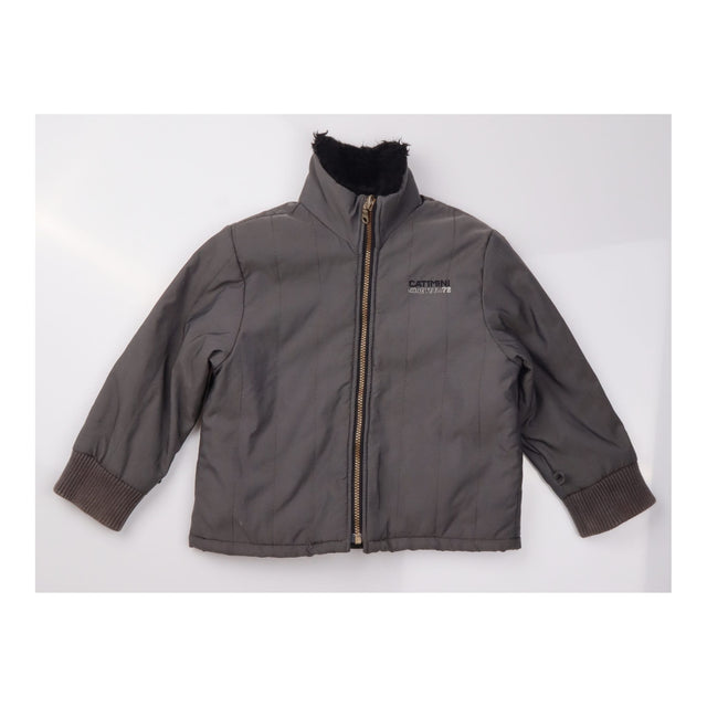 Coat black fur lining