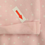 Dress Pink with White Spots and Applique Rabbit an