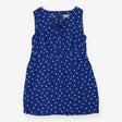 Linen Sun Dress Blue Polkadots Petite