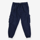 Cargo Jogger Navy with Strings