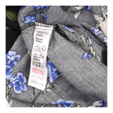 Dress Black Floral Short Sleeve