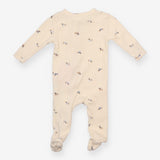 Zipped Sleepsuit Cream with Sausage Dogs