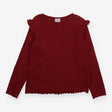 Burgundy Ribbed Long Sleeve
