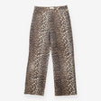 Leopard Print Organic Cotton Straight Leg Jeans