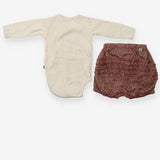 Dandelion bodysuit with floral bloomers